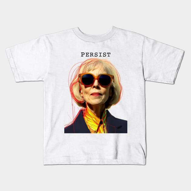 E. Jean Carroll 2: Persist Kids T-Shirt by Puff Sumo